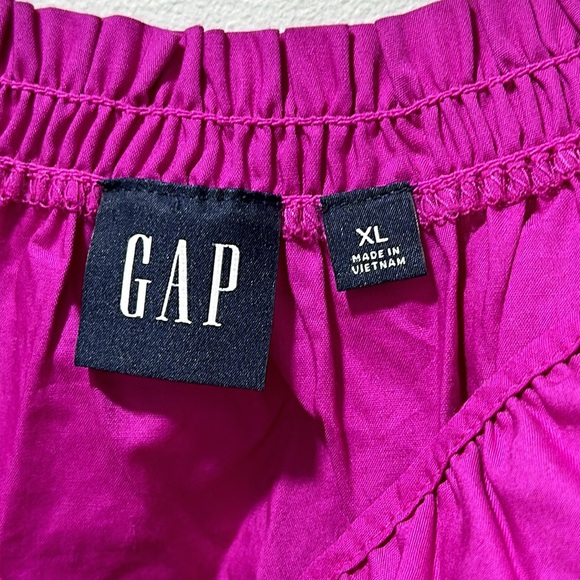 GAP Womens Deep V-Neck Pleated Cami Size XL ROSE PINK VERBANA‎ - Picture 3 of 8